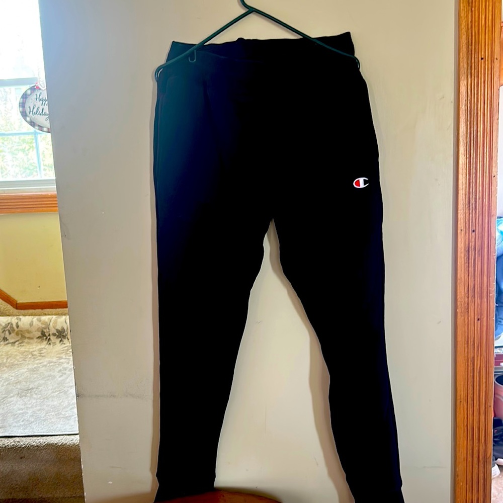 Champion men’s black sweatpants size large